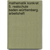 Mathematik konkret 5. Realschule Baden-Württemberg. Arbeitsheft door Onbekend