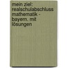Mein Ziel: Realschulabschluss Mathematik - Bayern. Mit Lösungen door Günter Nordmeier