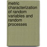 Metric Characterization Of Random Variables And Random Processes door Yu.V. Kozachenko