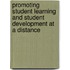 Promoting Student Learning And Student Development At A Distance