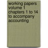 Working Papers Volume 1 Chapters 1 to 14 to Accompany Accounting door Meigs