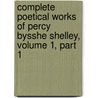 Complete Poetical Works Of Percy Bysshe Shelley, Volume 1, Part 1 door Professor Percy Bysshe Shelley