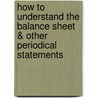 How To Understand The Balance Sheet & Other Periodical Statements door Chartered Accountant