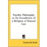 Psychic Philosophy as the Foundation of a Religion of Natural Law