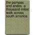 The Pampas And Andes. A Thousand Miles' Walk Across South America
