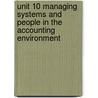 Unit 10 Managing Systems And People In The Accounting Environment door Onbekend