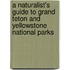 A Naturalist's Guide to Grand Teton and Yellowstone National Parks