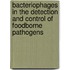 Bacteriophages In The Detection And Control Of Foodborne Pathogens