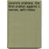 Cicero's Orations. The First Oration Against C. Verres, With Notes