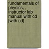 Fundamentals Of Physics, , Instructor Lab Manual With Cd [with Cd] door David Halliday