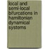 Local And Semi-Local Bifurcations In Hamiltonian Dynamical Systems