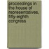 Proceedings In The House Of Representatives, Fifty-Eighth Congress