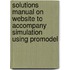 Solutions Manual On Website To Accompany Simulation Using Promodel