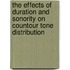 The Effects of Duration and Sonority on Countour Tone Distribution