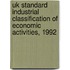 Uk Standard Industrial Classification Of Economic Activities, 1992