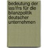 Bedeutung Der Ias/ifrs Für Die Bilanzpolitik Deutscher Unternehmen