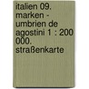 Italien 09. Marken - Umbrien de Agostini 1 : 200 000. Straßenkarte door Onbekend