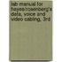 Lab Manual For Hayes/Rosenberg's Data, Voice And Video Cabling, 3rd