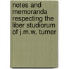 Notes And Memoranda Respecting The Liber Studiorum Of J.M.W. Turner by John Pye
