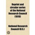 Reprint And Circular Series Of The National Research Council (1919)