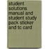 Student Solutions Manual and Student Study Pack Sticker and Tc Card