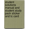 Student Solutions Manual and Student Study Pack Sticker and Tc Card door Robert F. Blitzer