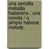 Una Sencilla Melodia Habanera : Una Novela / A Simple Habana Melody