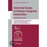 Universal Access In Human-Computer Interaction. Ambient Interaction by Unknown