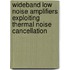 Wideband Low Noise Amplifiers Exploiting Thermal Noise Cancellation