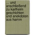 ... und anschließend zu Karlheim Geschichten und Anekdoten aus Hamm