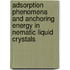 Adsorption Phenomena and Anchoring Energy in Nematic Liquid Crystals