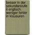 Besser In Der Sekundarstufe Ii Englisch. Weniger Fehler In Klausuren
