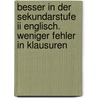 Besser In Der Sekundarstufe Ii Englisch. Weniger Fehler In Klausuren by David Clarke