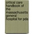 Critical Care Handbook Of The Massachusetts General Hospital For Pda
