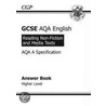 Gcse Aqa A Answer Book Higher Reading Of Non-Fiction And Media Texts door Richards Parsons