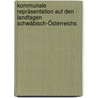 Kommunale Repräsentation auf den Landtagen Schwäbisch-Österreichs door Claudia Mocek