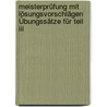 Meisterprüfung Mit Lösungsvorschlägen Übungssätze Für Teil Iii door Lothar Semper