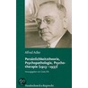 Personlichkeitstheorie, Psychopathologie, Psychotherapie (1913-1937) by Alfred Adler