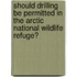 Should Drilling Be Permitted in the Arctic National Wildlife Refuge?