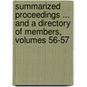 Summarized Proceedings ... And A Directory Of Members, Volumes 56-57 by American Associ