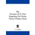 The Doctrine of St. Paul Regarding the Divine Nature of Jesus Christ