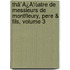 Thã¯Â¿Â½Atre De Messieurs De Montfleury, Pere & Fils, Volume 3