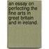 An Essay On Perfecting The Fine Arts In Great Britain And In Ireland.