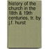 History Of The Church In The 18th & 19th Centuries, Tr. By J.F. Hurst