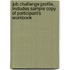 Job Challenge Profile, Includes Sample Copy of Participant's Workbook