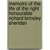 Memoirs Of The Life Of The Right Honourable Richard Brinsley Sheridan door Thomas Moore