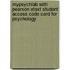 Mypsychlab With Pearson Etext Student Access Code Card For Psychology