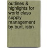 Outlines & Highlights For World Class Supply Management By Burt, Isbn by Donald W. Dobler