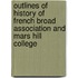 Outlines Of History Of French Broad Association And Mars Hill College