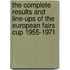The Complete Results And Line-Ups Of The European Fairs Cup 1955-1971